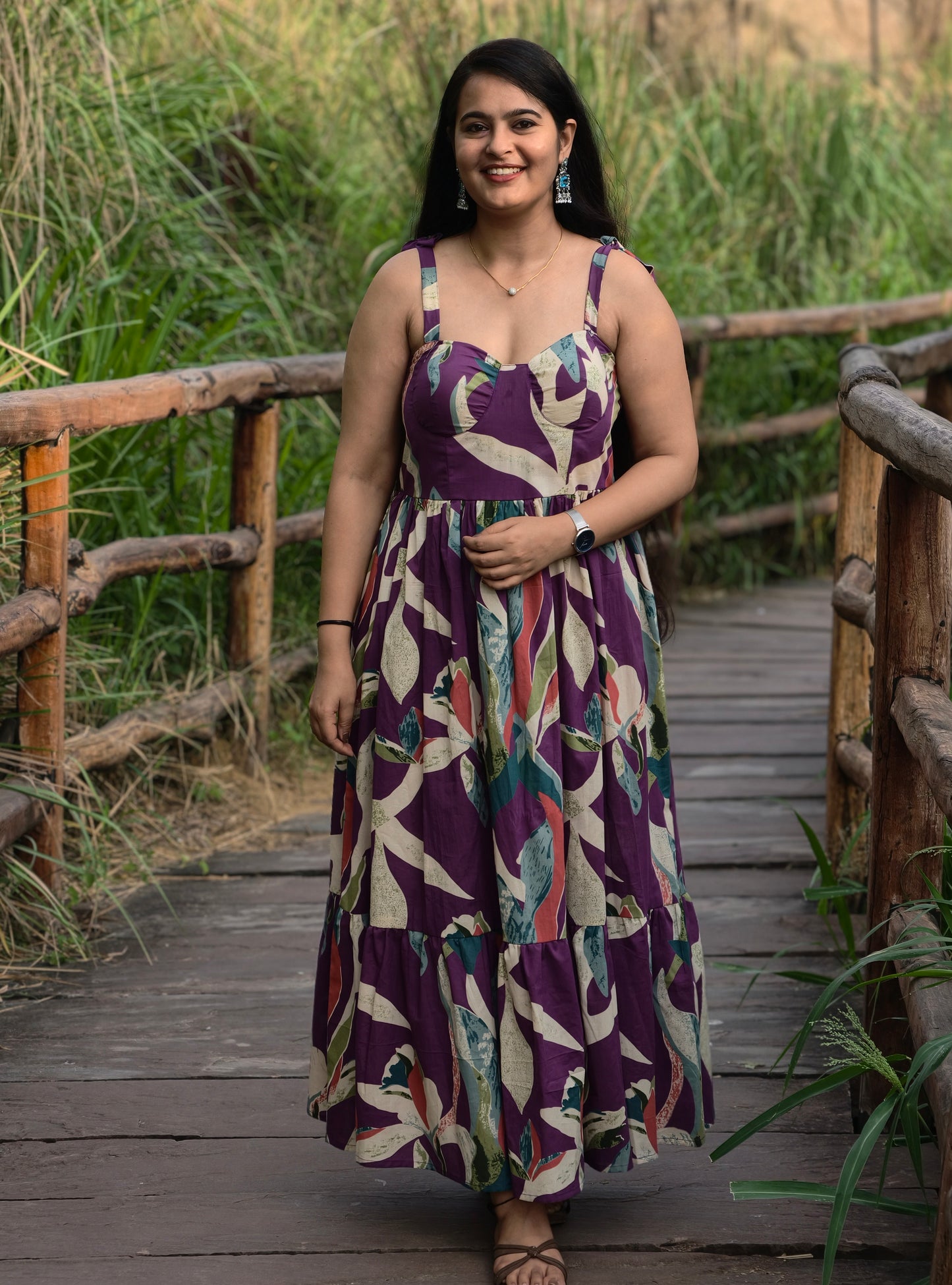 Zariya Cotton Maxi Dress