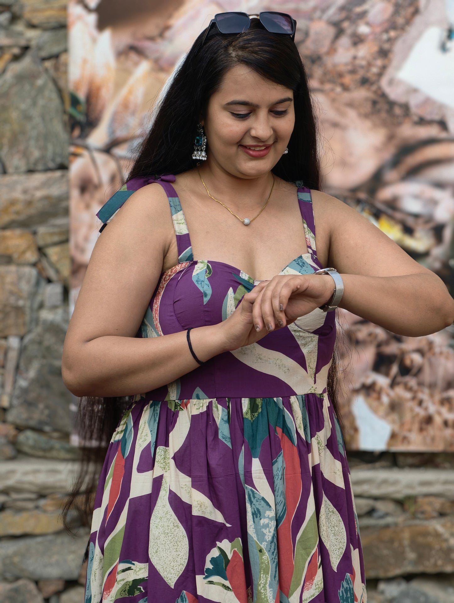 Zariya Cotton Maxi Dress
