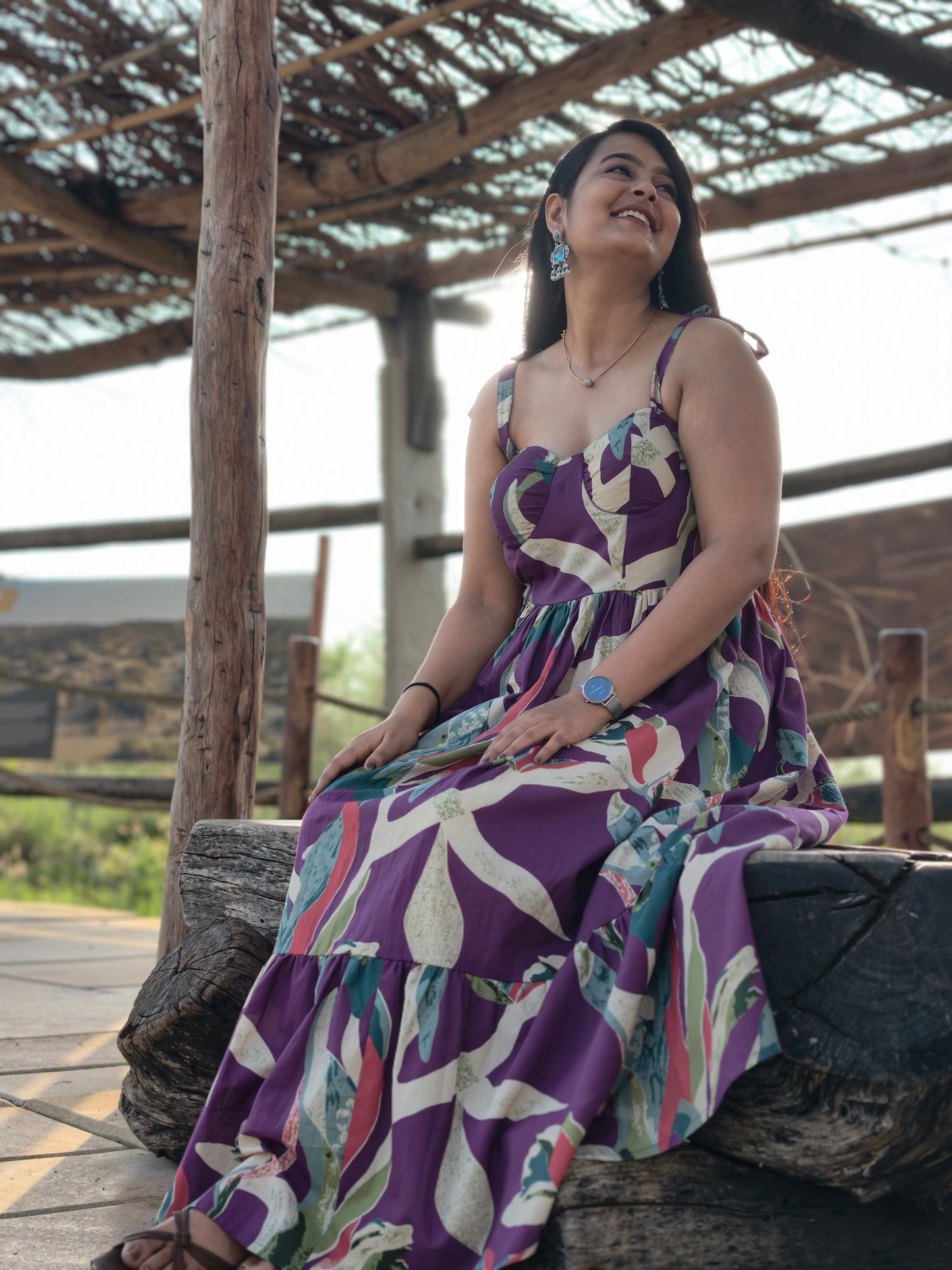 Zariya Cotton Maxi Dress