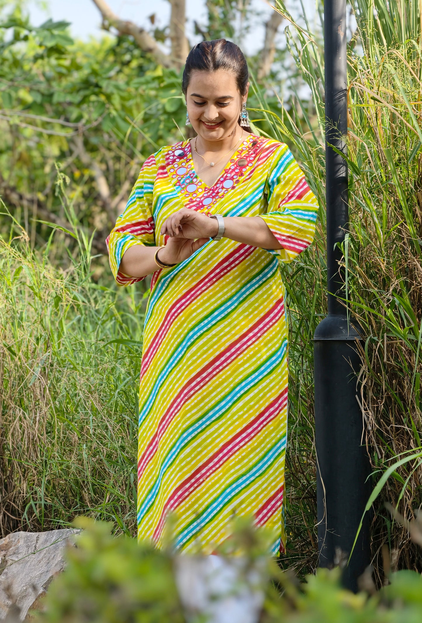 Rangrez Cotton Straight Kurta