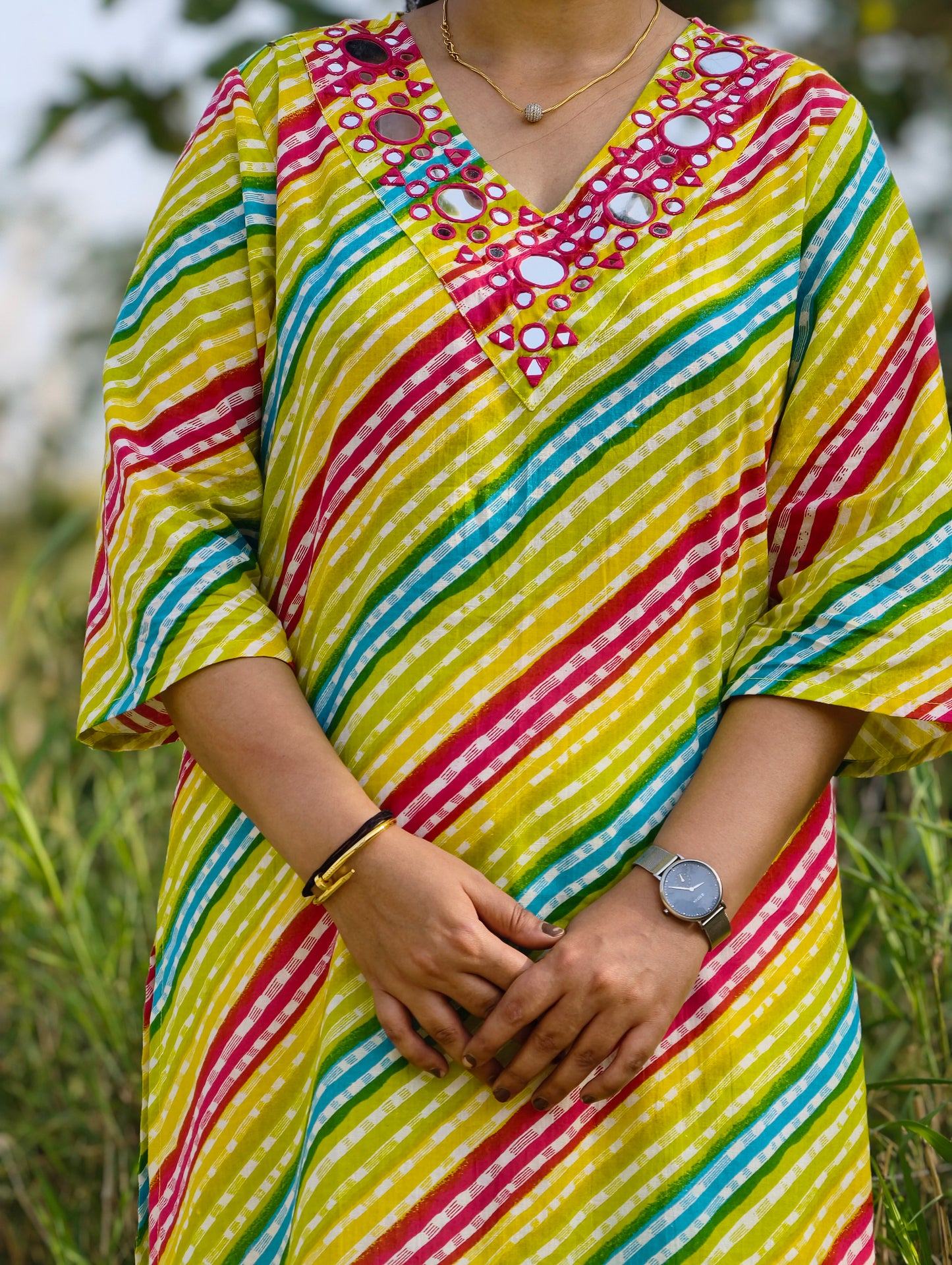 Rangrez Cotton Straight Kurta