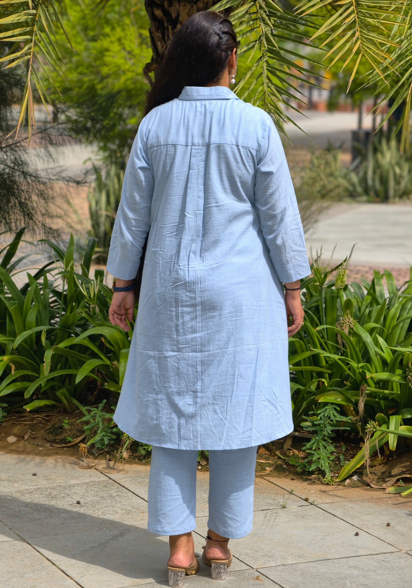 Blue Iris Embroidered Kurta Set