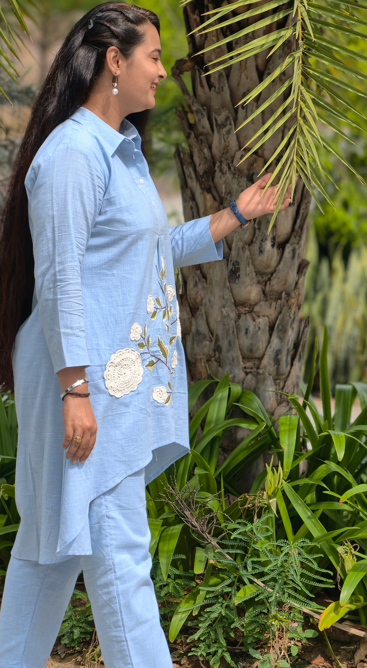 Blue Iris Embroidered Kurta Set